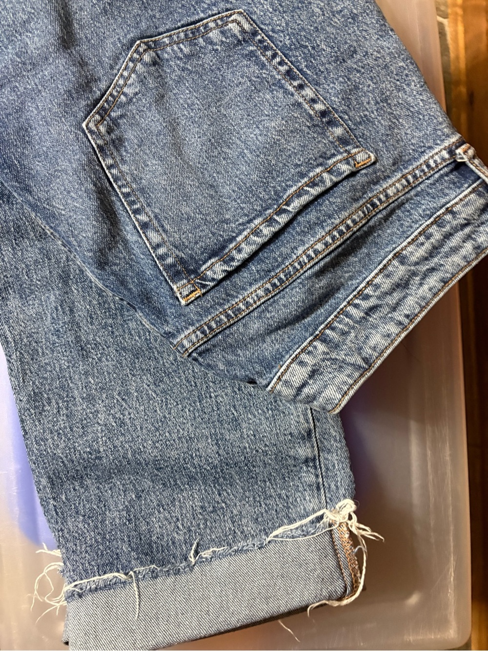 Aeropostale relaxed boyfriend jeans in classic blue wash